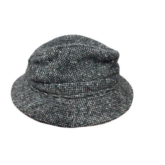 Foxford Real Irish Tweed Brown Walking Hat Feather Accent - Picture 5 of 7